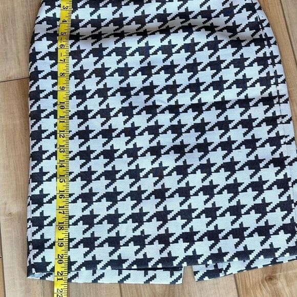 Banana Republic Pencil - Lined Skirt Pattern Black/White Size 0 - Picture 6 of 12